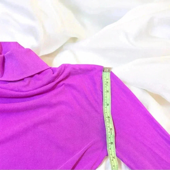 078 J.Crew | Vibrant Purple Long-Sleeve Turtleneck Top (Size XXXS) - Picture 9 of 13